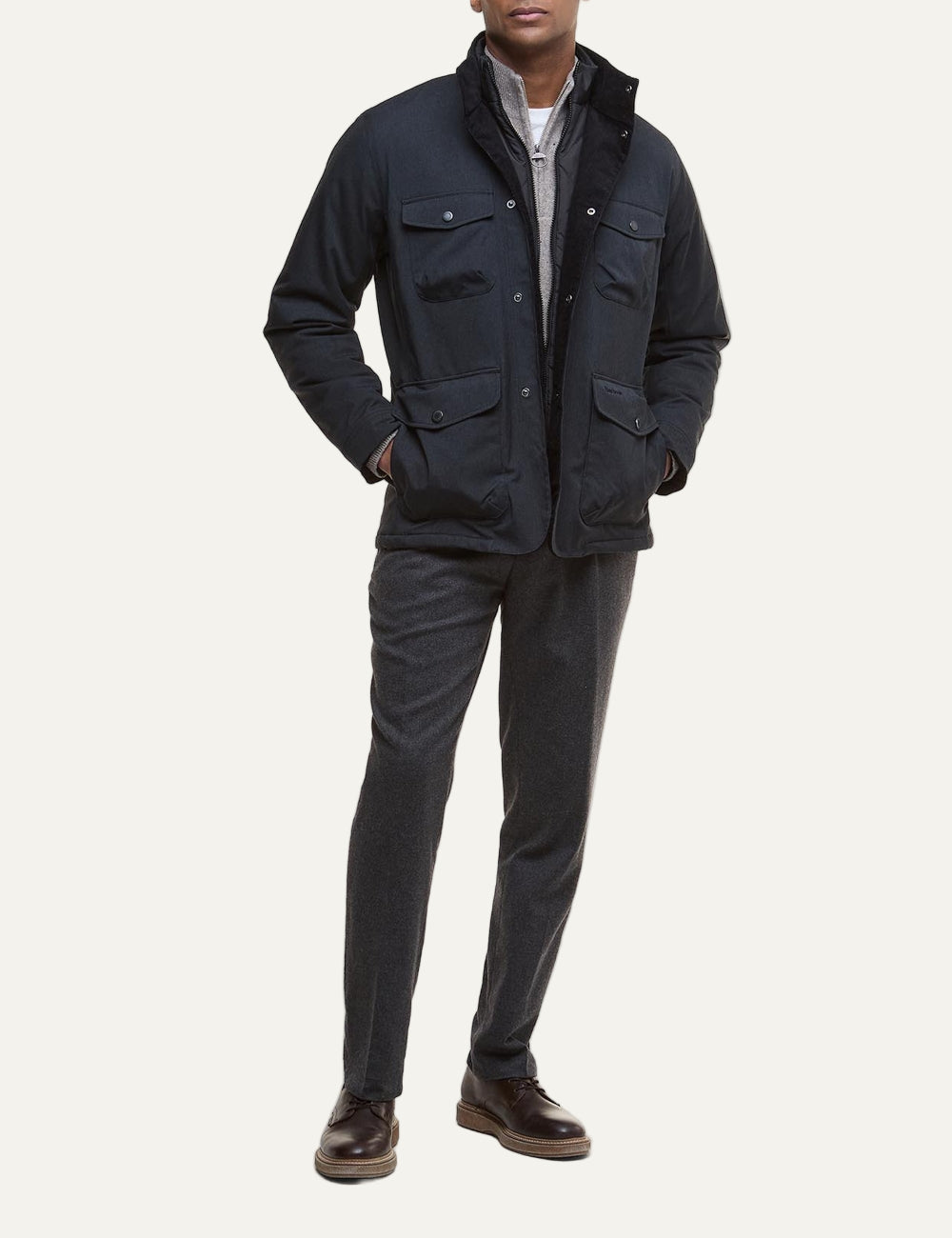 BARBOUR OGSTON WATERPROOF JACKET BLACK