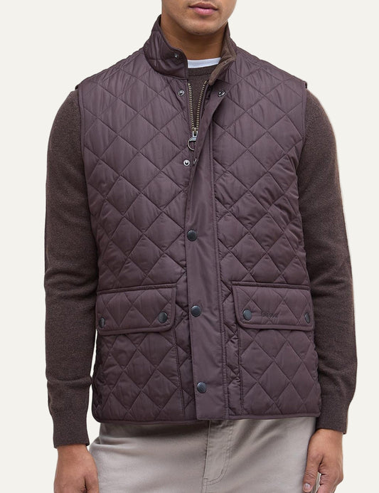 BARBOUR NEW LOWERDALE QUILTED GILET BLACK OAK