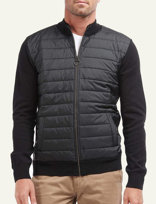 BARBOUR ZIP THROUGH KNITTED JUMPER