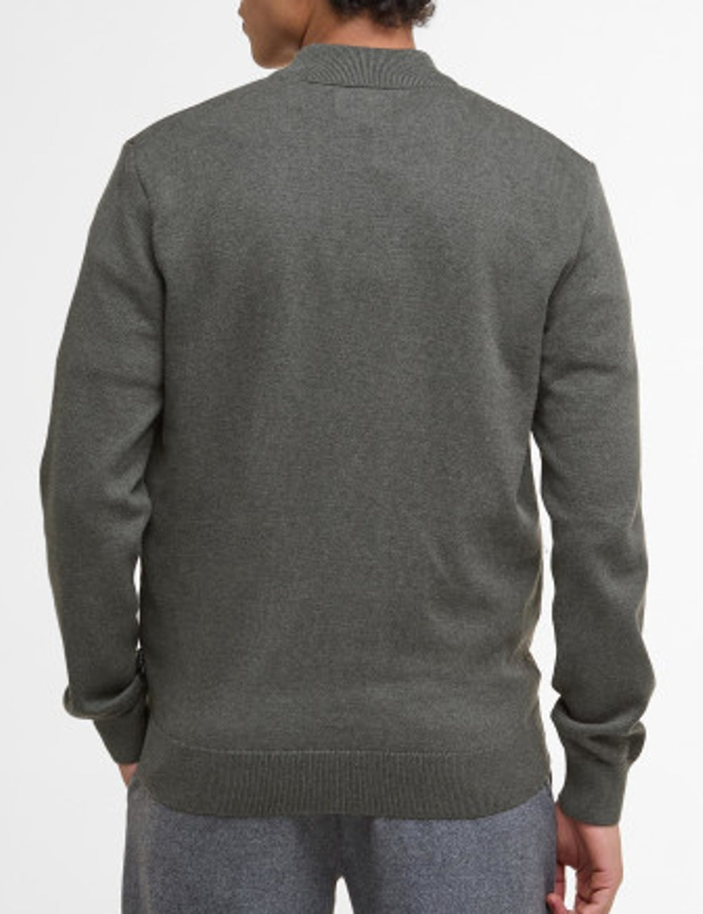 BARBOUR ZIP THROUGH KNITTED JUMPER