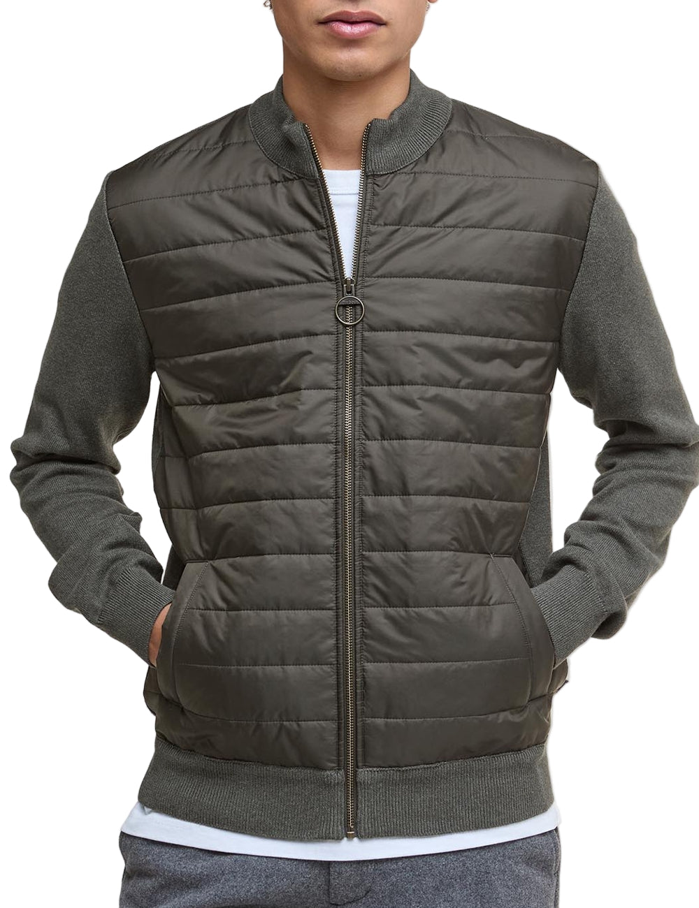 BARBOUR ZIP THROUGH KNITTED JUMPER