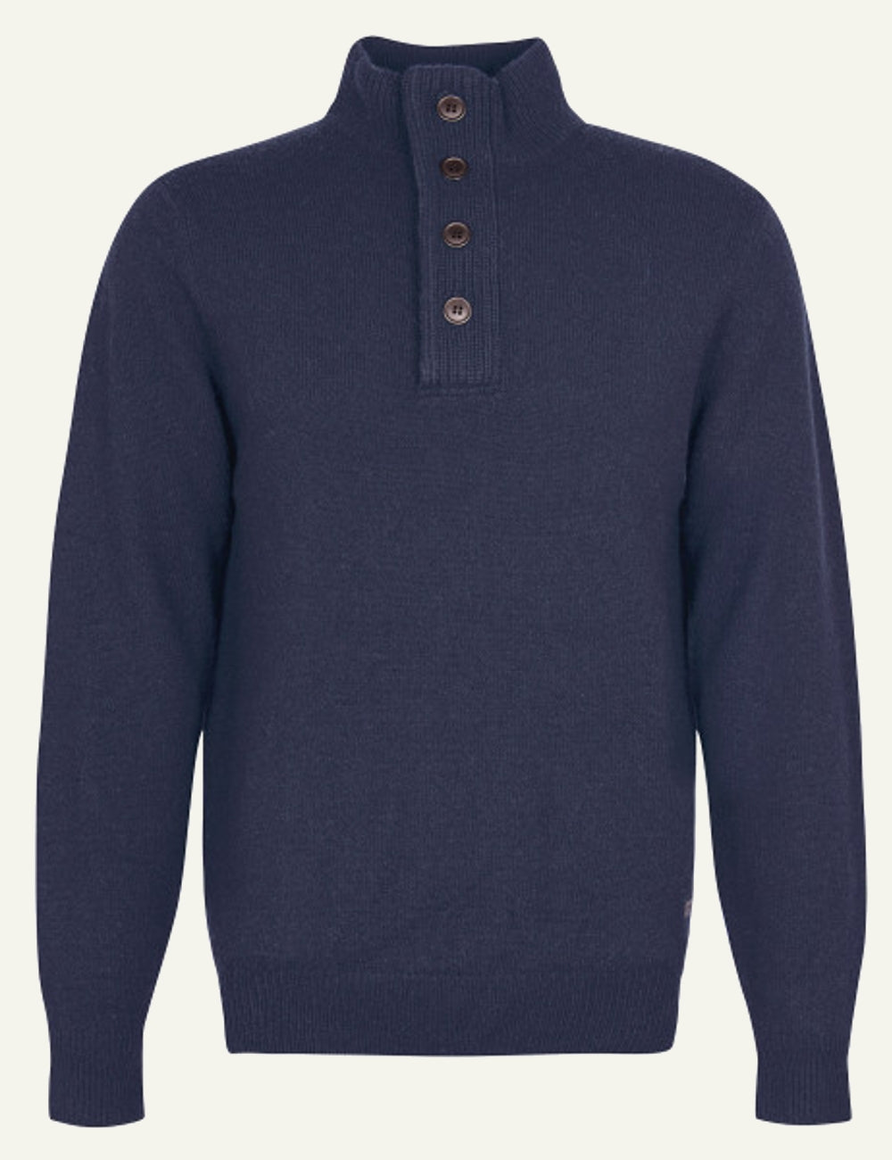 BARBOUR HALF ZIP KNITTED JUMPER NAVY