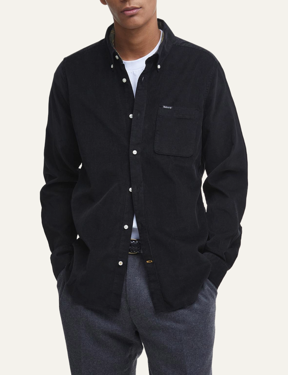 BARBOUR RAMSEY TAILORED CHECKED SHIRT BLACK/MODE