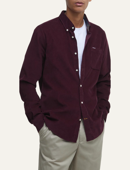 BARBOUR RAMSEY TAILORED CHECKED SHIRT WINTER RED