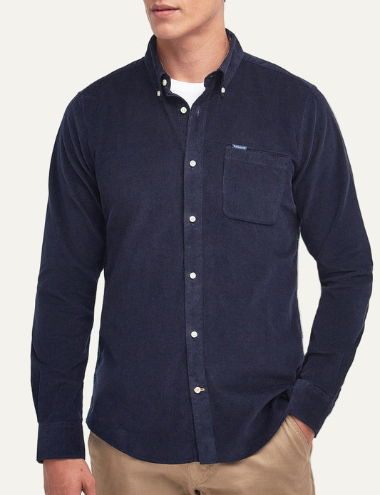 BARBOUR RAMSEY TAILORED CHECKED SHIRT NAVY