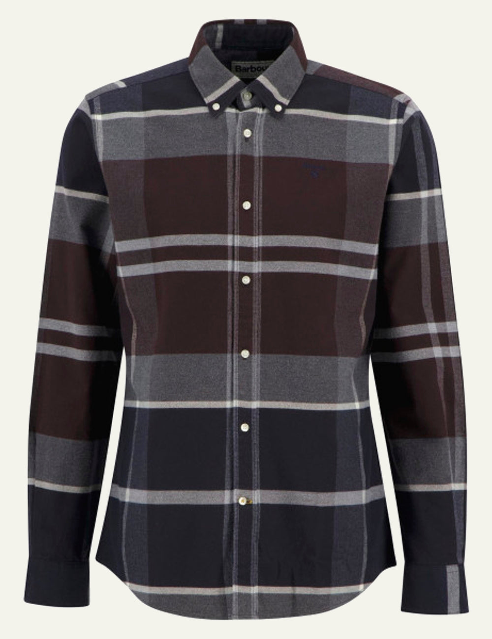 BARBOUR TELFIELD REGULAR CHECKED SHIRT MIDNIGHT OAK TARTAN