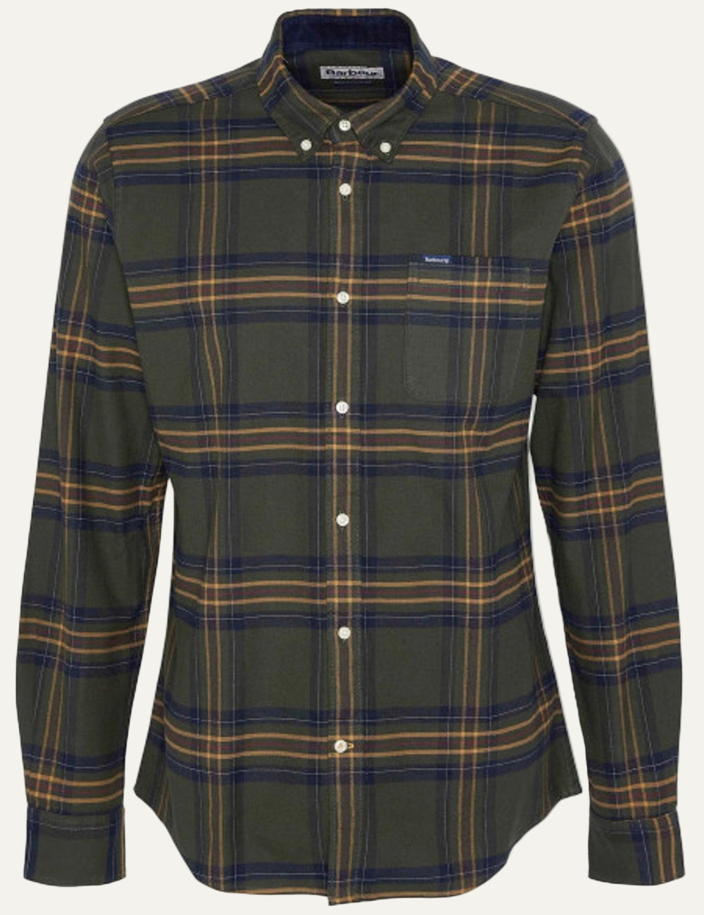 BARBOUR PORTDOWN TAILORED CHECKED SHIRT OLIVE