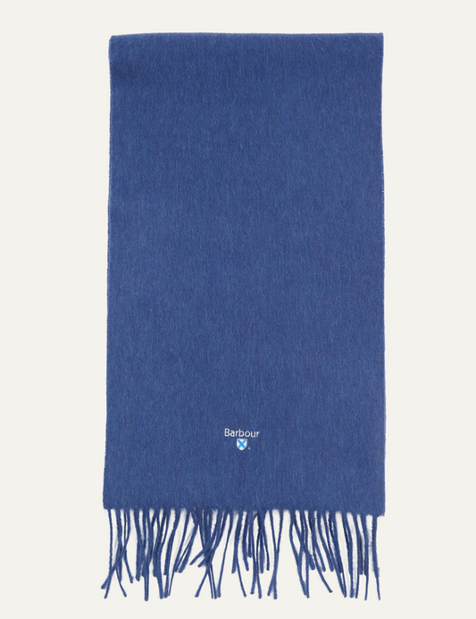 BARBOUR PLAIN LAMBSWOOL SCARF NAVY