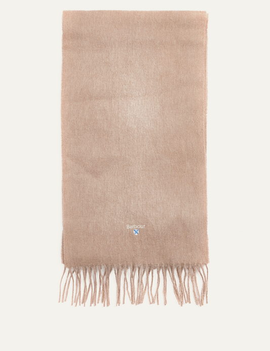 BARBOUR PLAIN LAMBSWOOL SCARF BROWN