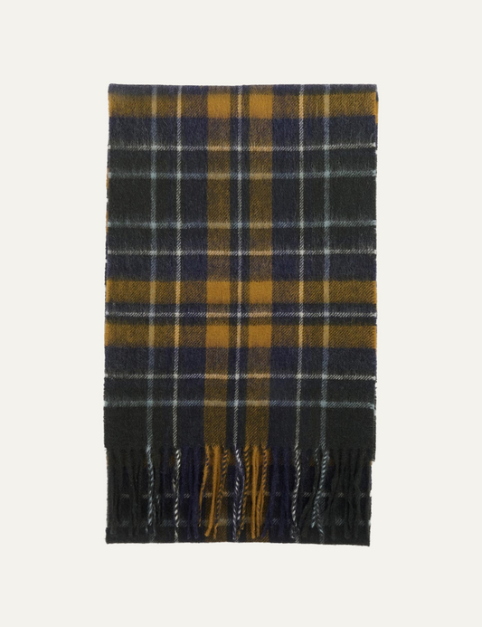 BARBOUR NEW CHECK TARTAN SCARF BROWN