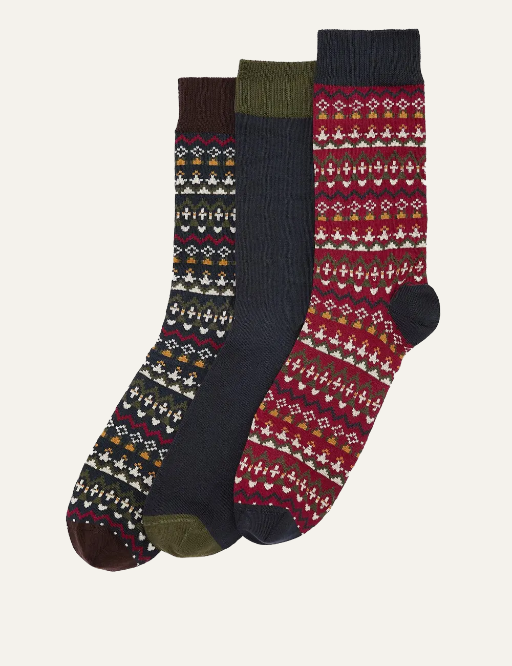 BARBOUR MARLOW FAIR ISLE SOCK GIFT BOX