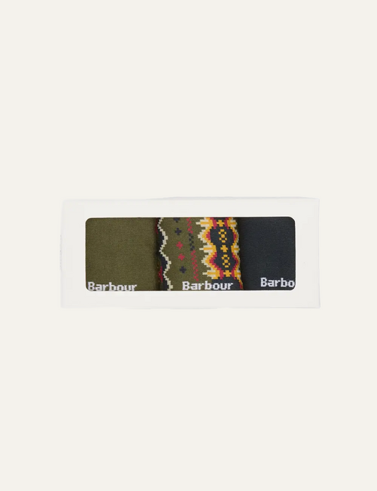 BARBOUR CASE FAIR ISLE SOCK GIFT BOX