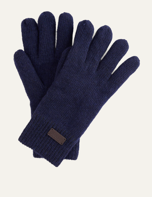 BARBOUR CARLTON GLOVES NAVY