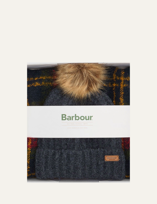 BARBOUR SALTBURN & TARTAN GIFT SET