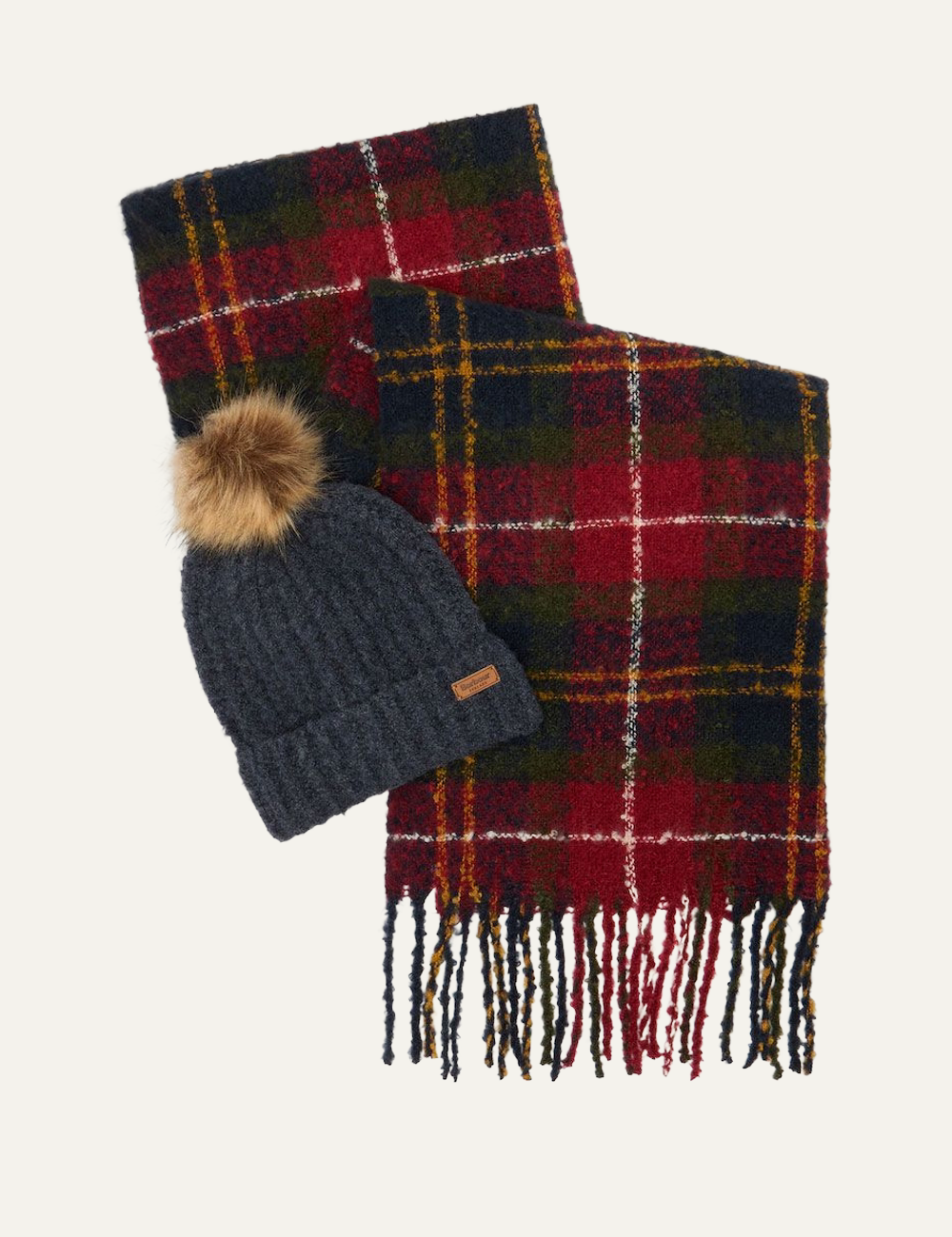BARBOUR SALTBURN & TARTAN GIFT SET