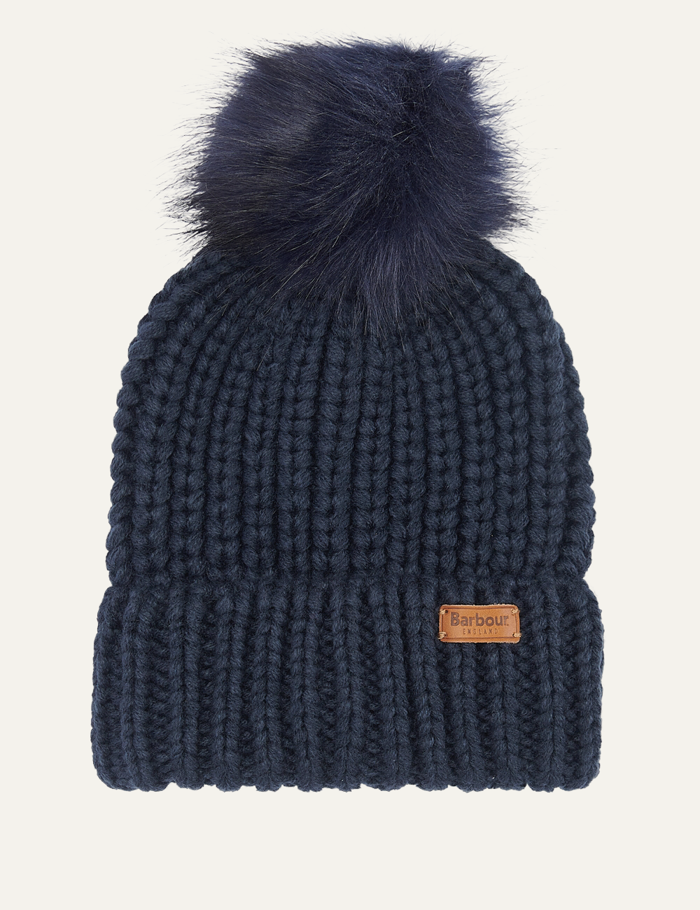 BARBOUR SALTBURN BEANIE HAT NAVY
