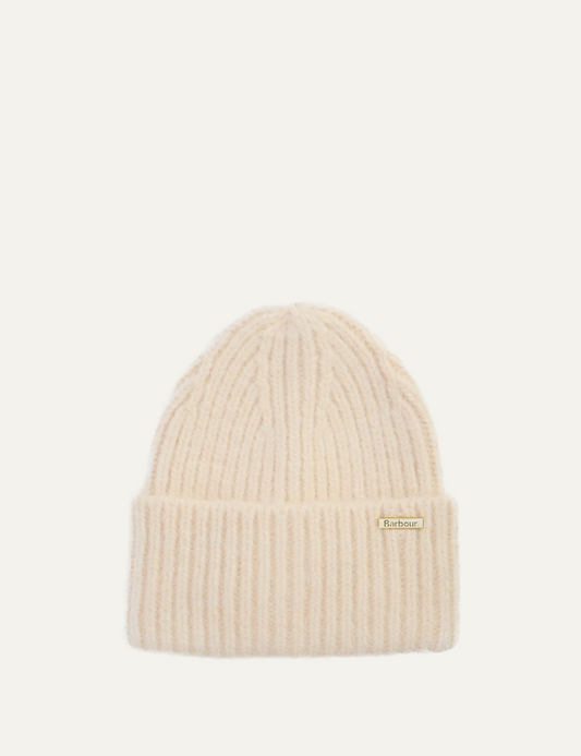 BARBOUR MERYL BEANIE HAT CREAM