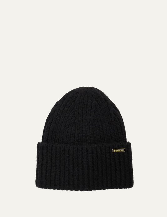 BARBOUR MERYL BEANIE HAT BLACK