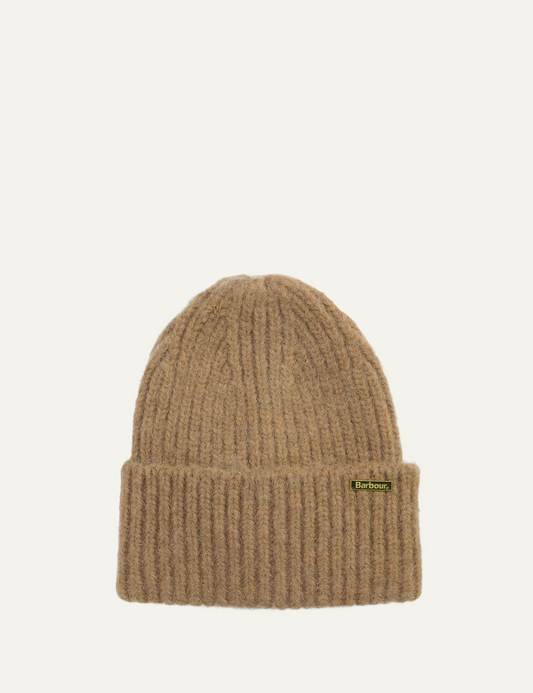 BARBOUR MERYL BEANIE HAT BROWN
