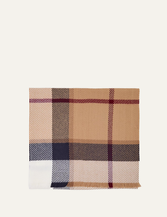 BARBOUR BLAIR TARTAN SCARF HESSIAN TARTAN