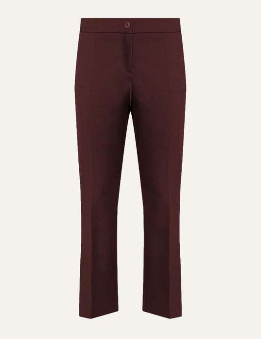 CARACTERE TRUMBET TROUSERS IN BORDEAUX