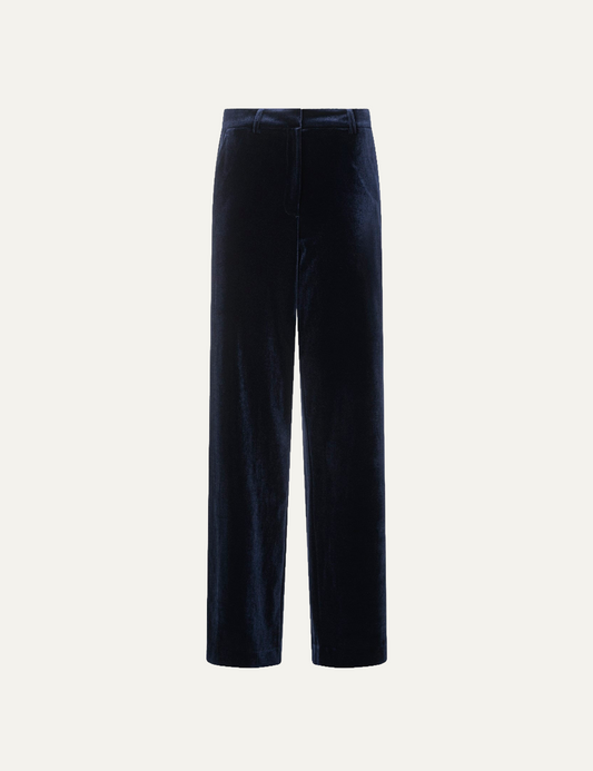 CARACTERE VELVET TROUSERS IN BLUE