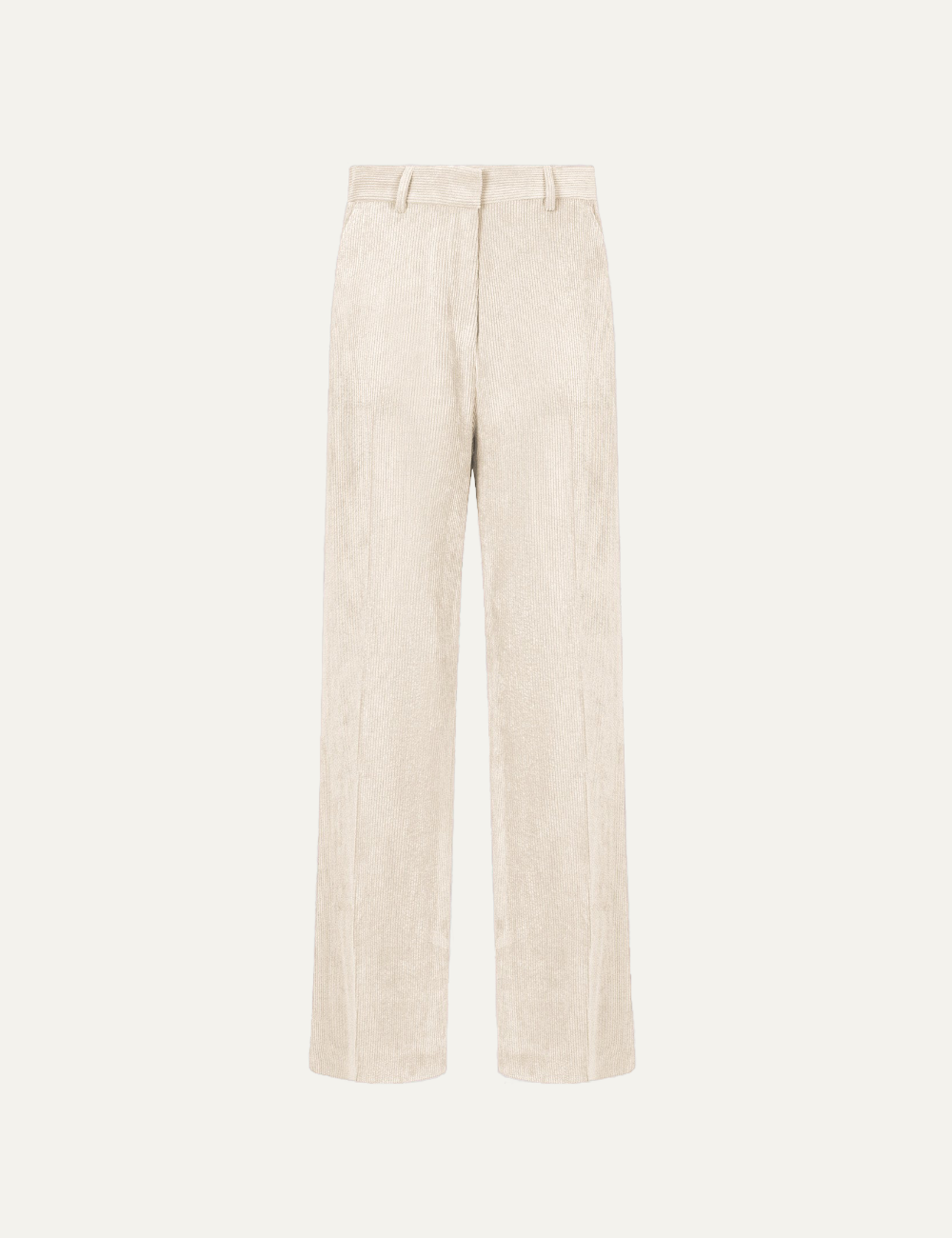 CARACTERE TROUSERS IN VELOUR CREAM