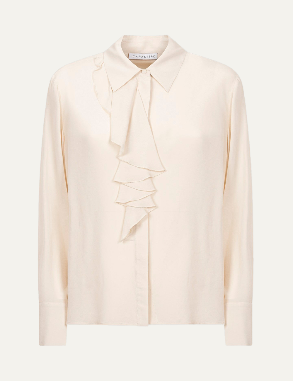 CARACTERE SATIN SHIRT IN LATTE