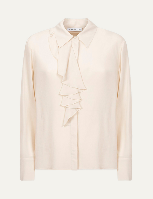 CARACTERE SATIN SHIRT IN LATTE