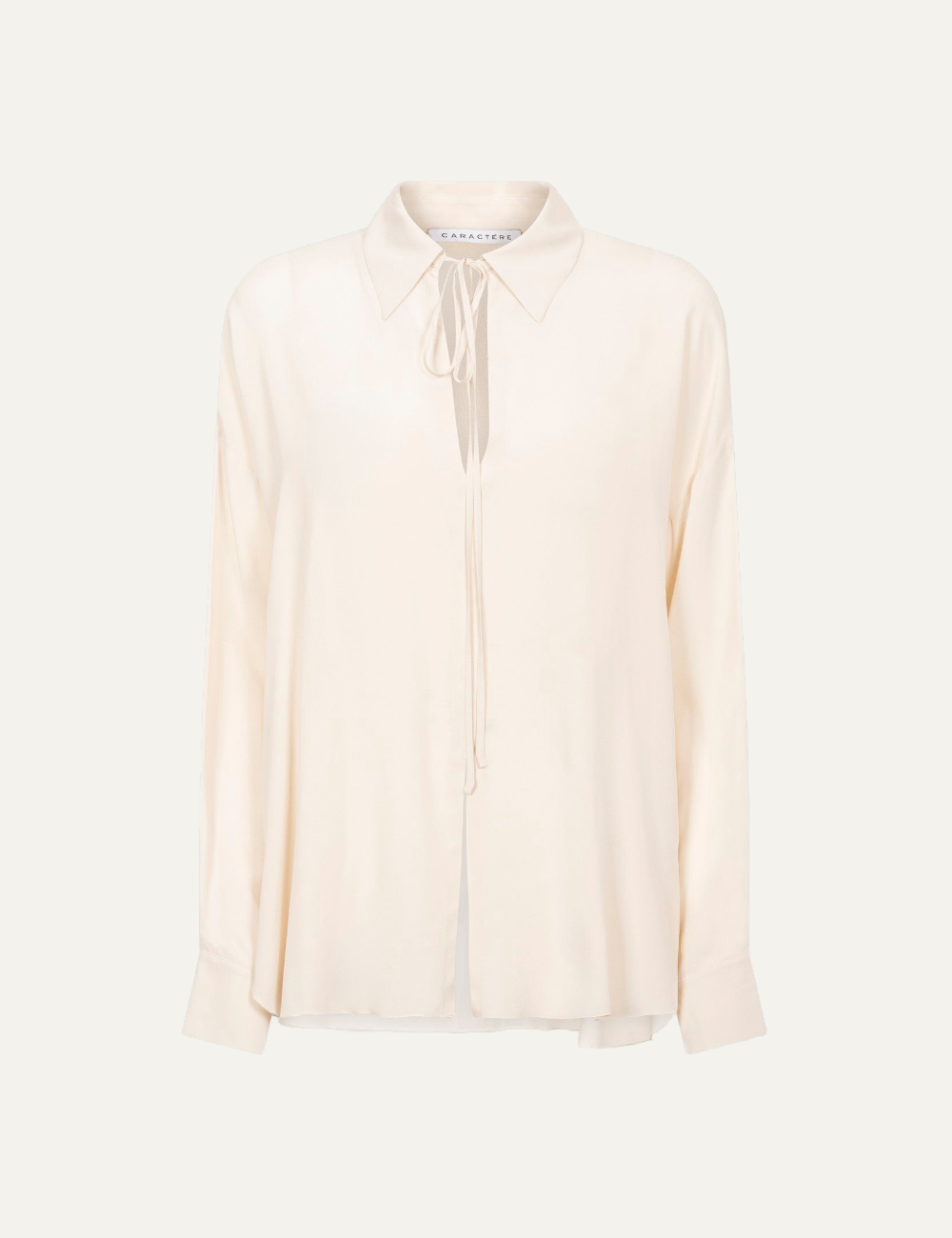 CARACTERE BLOUSE IN CREP LATTE