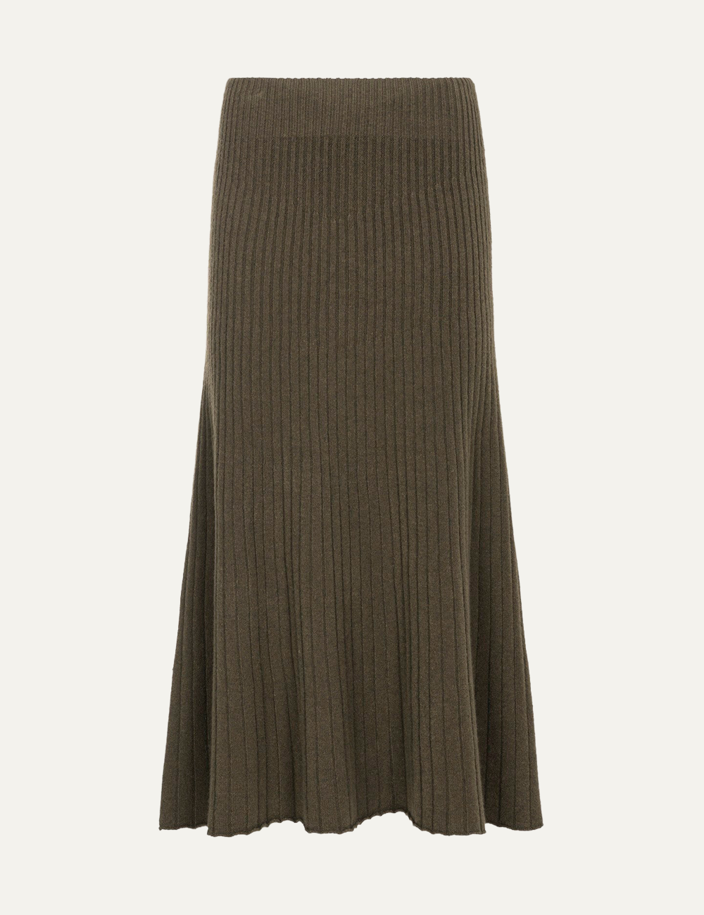 CARACTERE MAXI SKIRT IN MILITARY GREEN