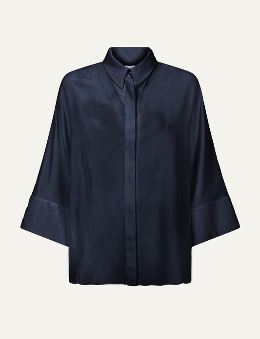 CARACTERE KIMONO BLOUSE NAVY