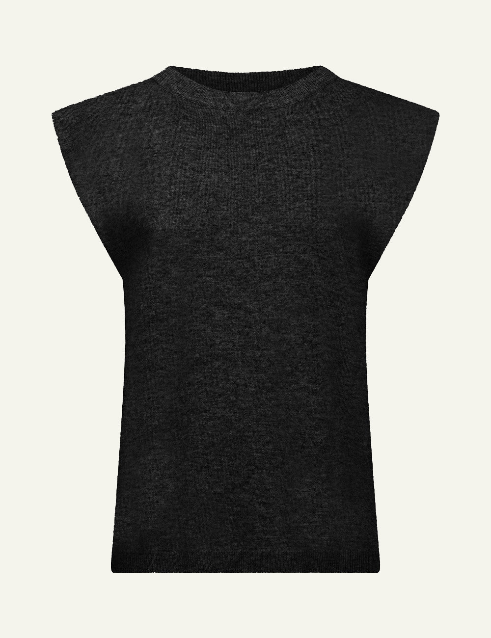 CARACTERE KNITTED TOP IN BLACK
