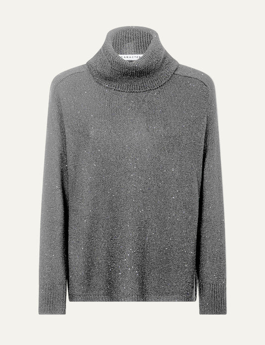 CARACTERE TURTLENECK PULLOVER IN GREY