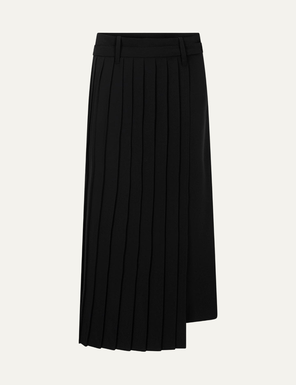 CARACTERE PLISSE SKIRT IN BLACK