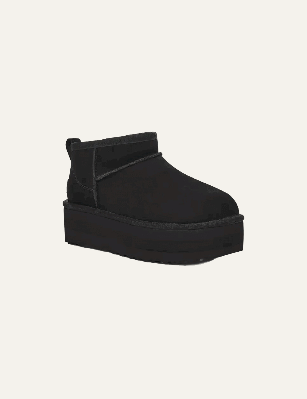 UGG CLASSIC ULTRA MINI PLAT BLACK