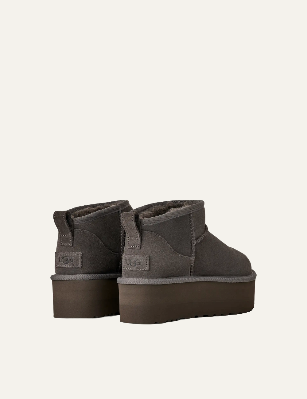 UGG CLASSIC ULTRA MINI PLAT CHARCOAL
