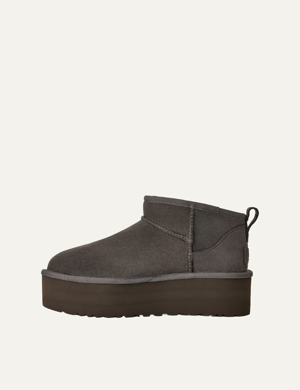 UGG CLASSIC ULTRA MINI PLAT CHARCOAL