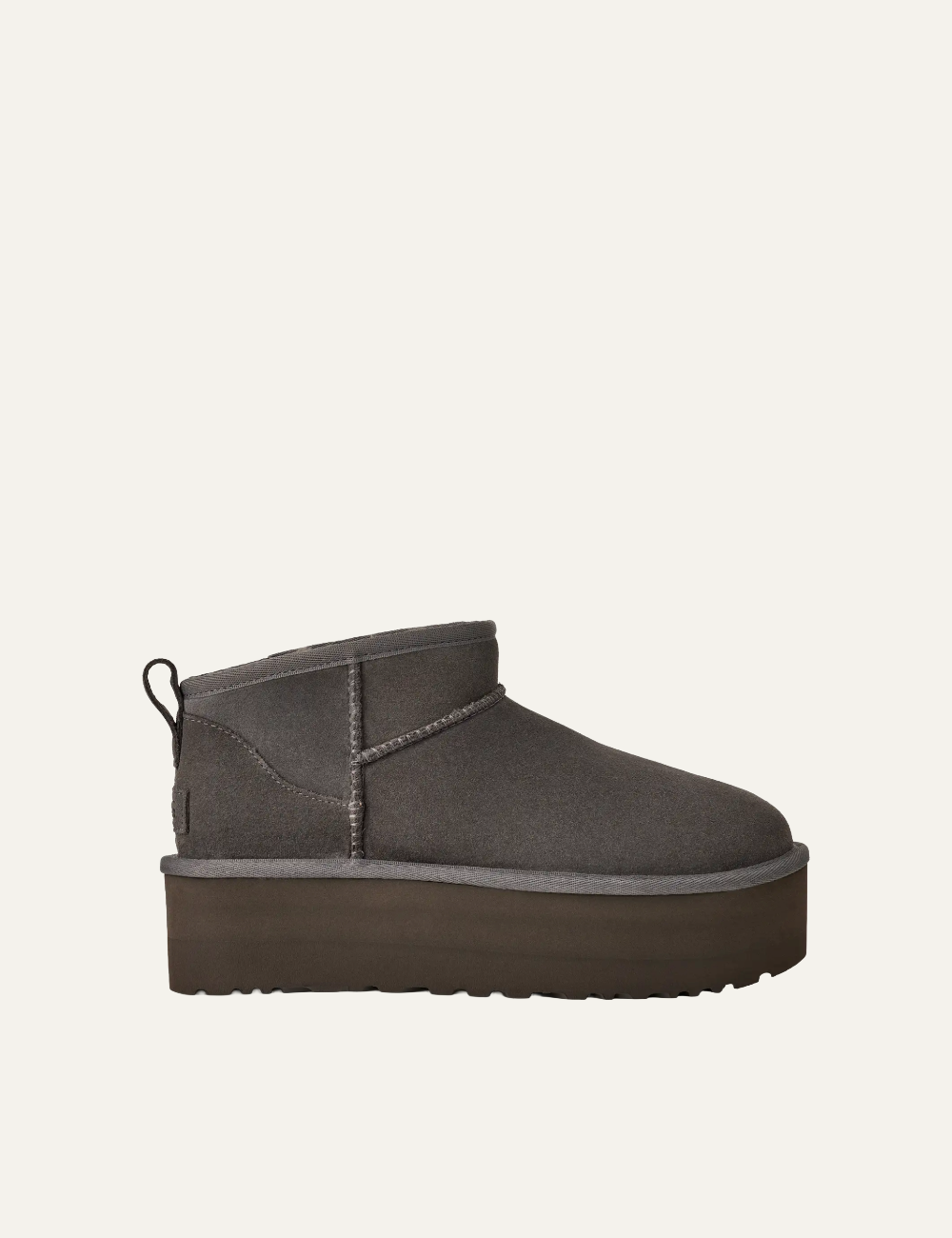 UGG CLASSIC ULTRA MINI PLAT CHARCOAL
