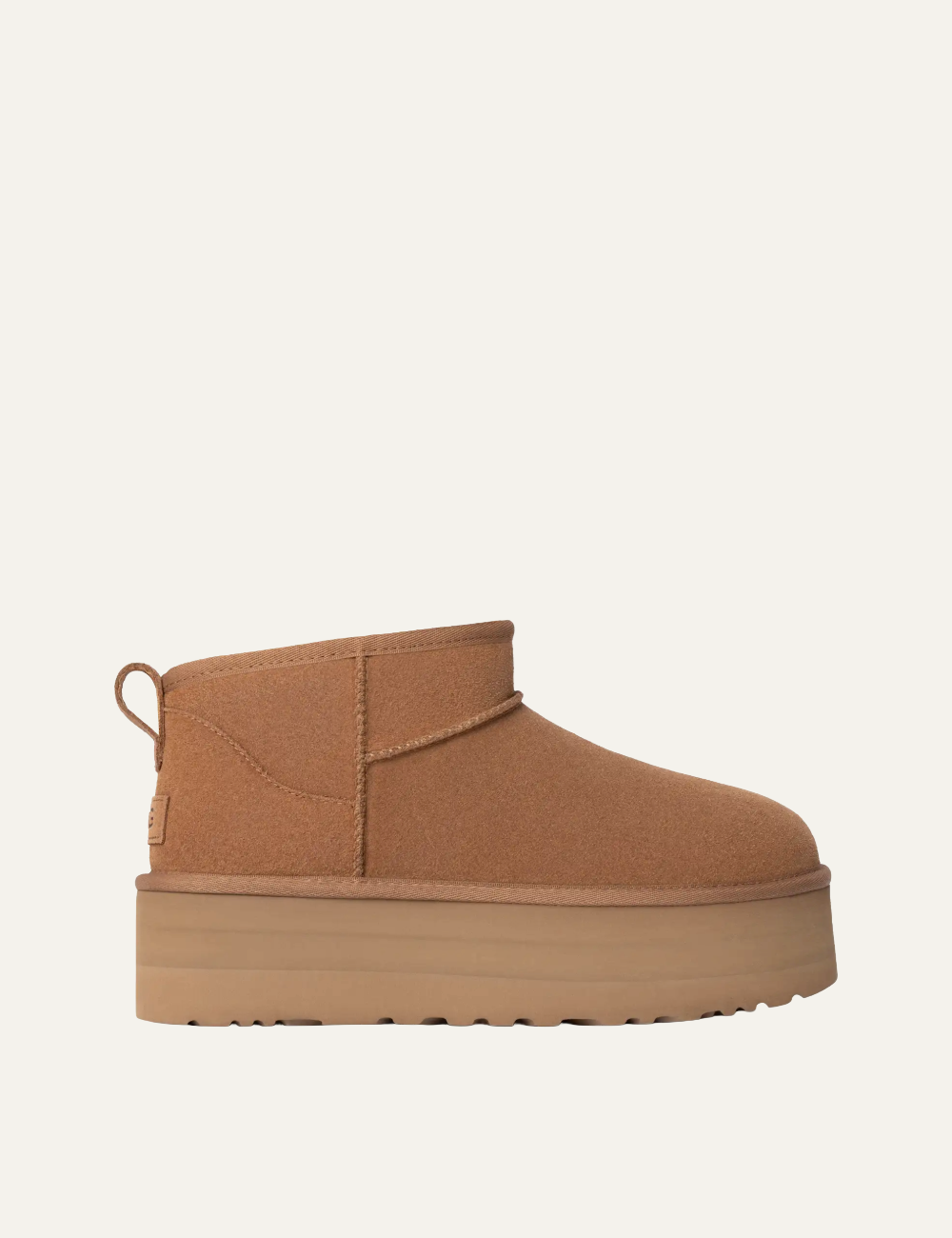 UGG CLASSIC ULTRA MINI PLAT CHESTNUT