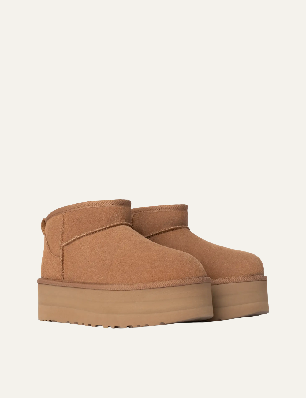 UGG CLASSIC ULTRA MINI PLAT CHESTNUT