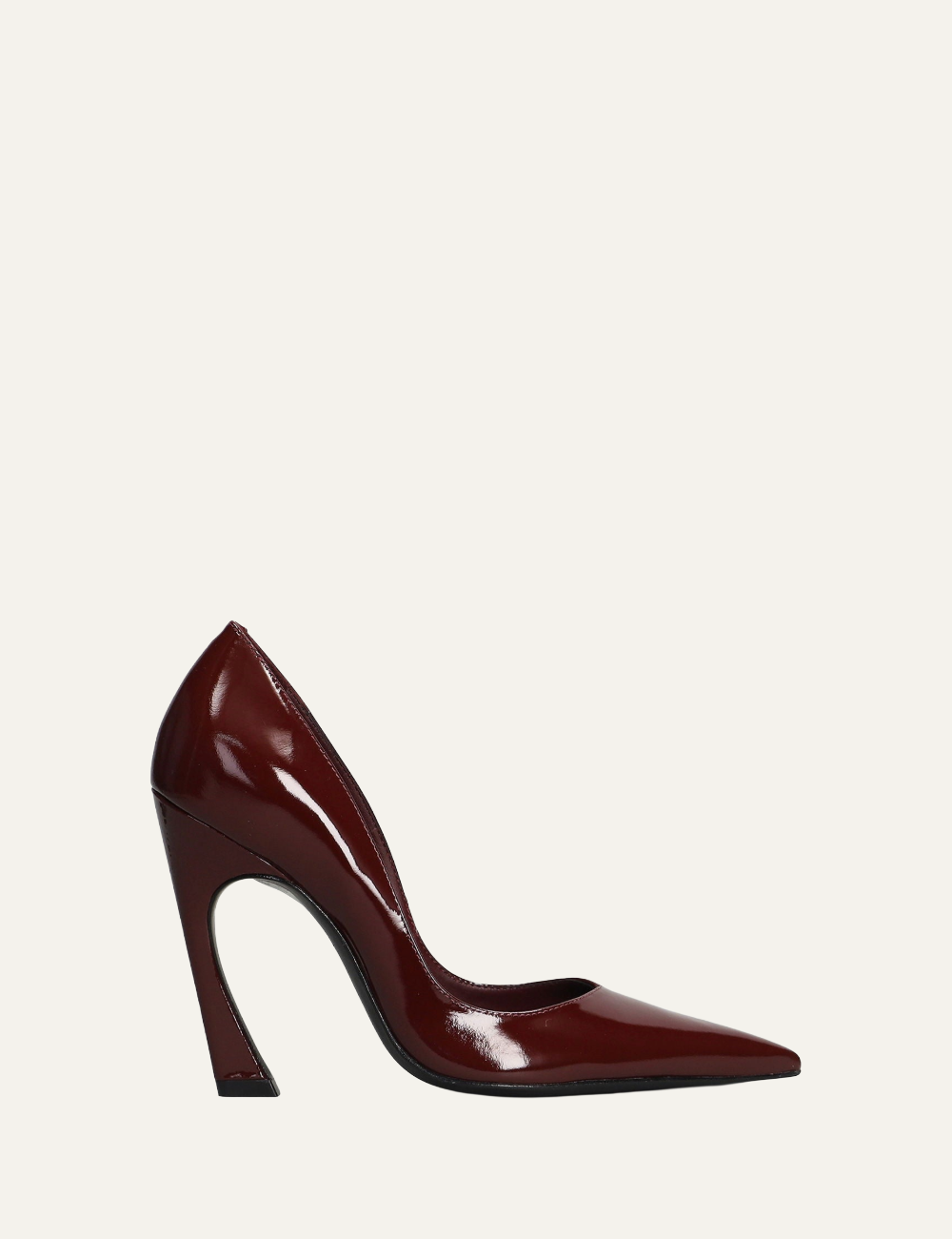 SCHUTZ LEXI BORDEAUX LEATHER PUMPS