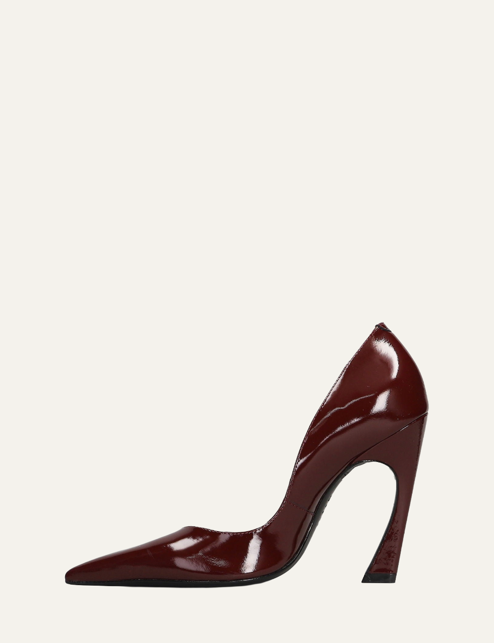 SCHUTZ LEXI BORDEAUX LEATHER PUMPS