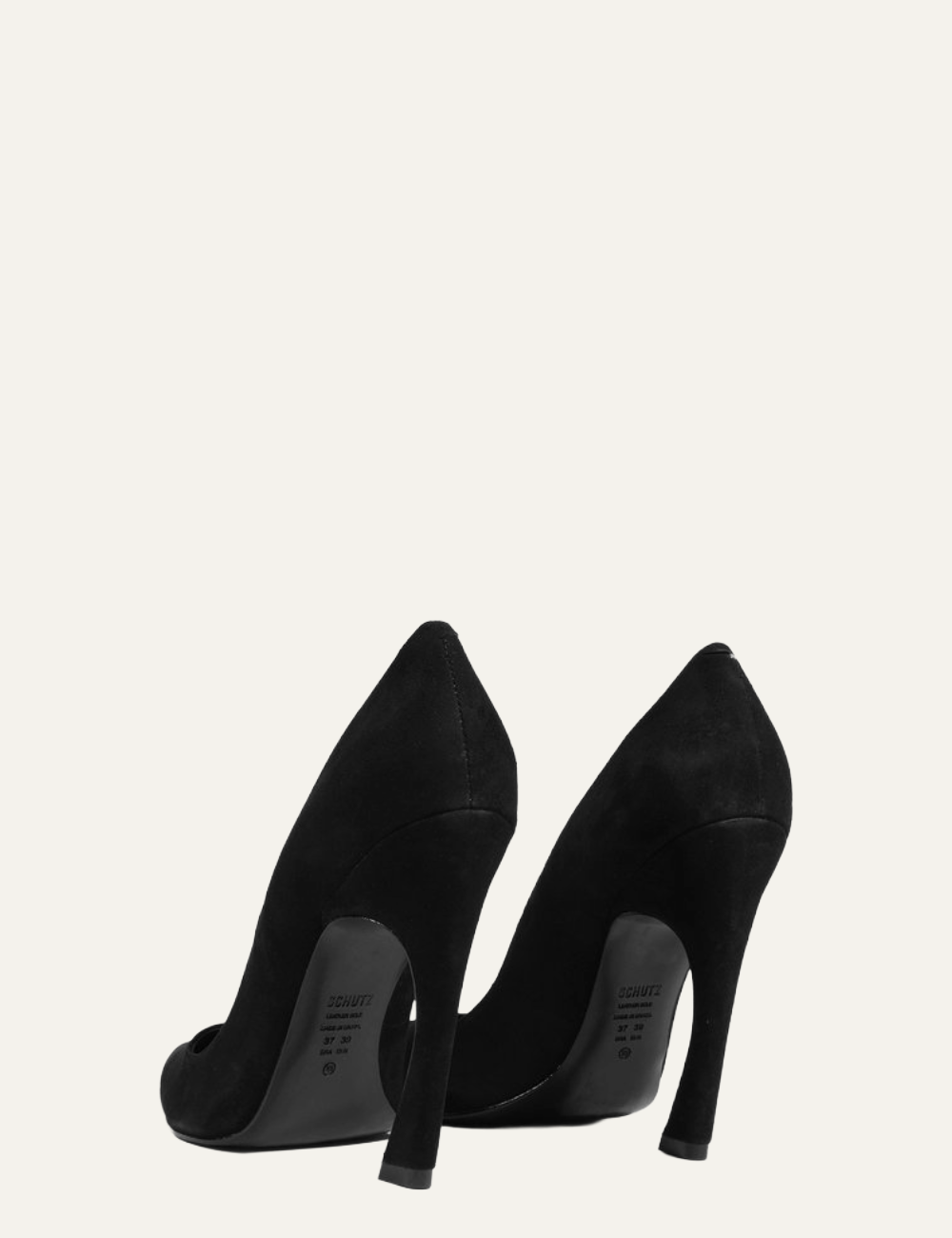 SCHUTZ LEXI BLACK SUEDE PUMPS