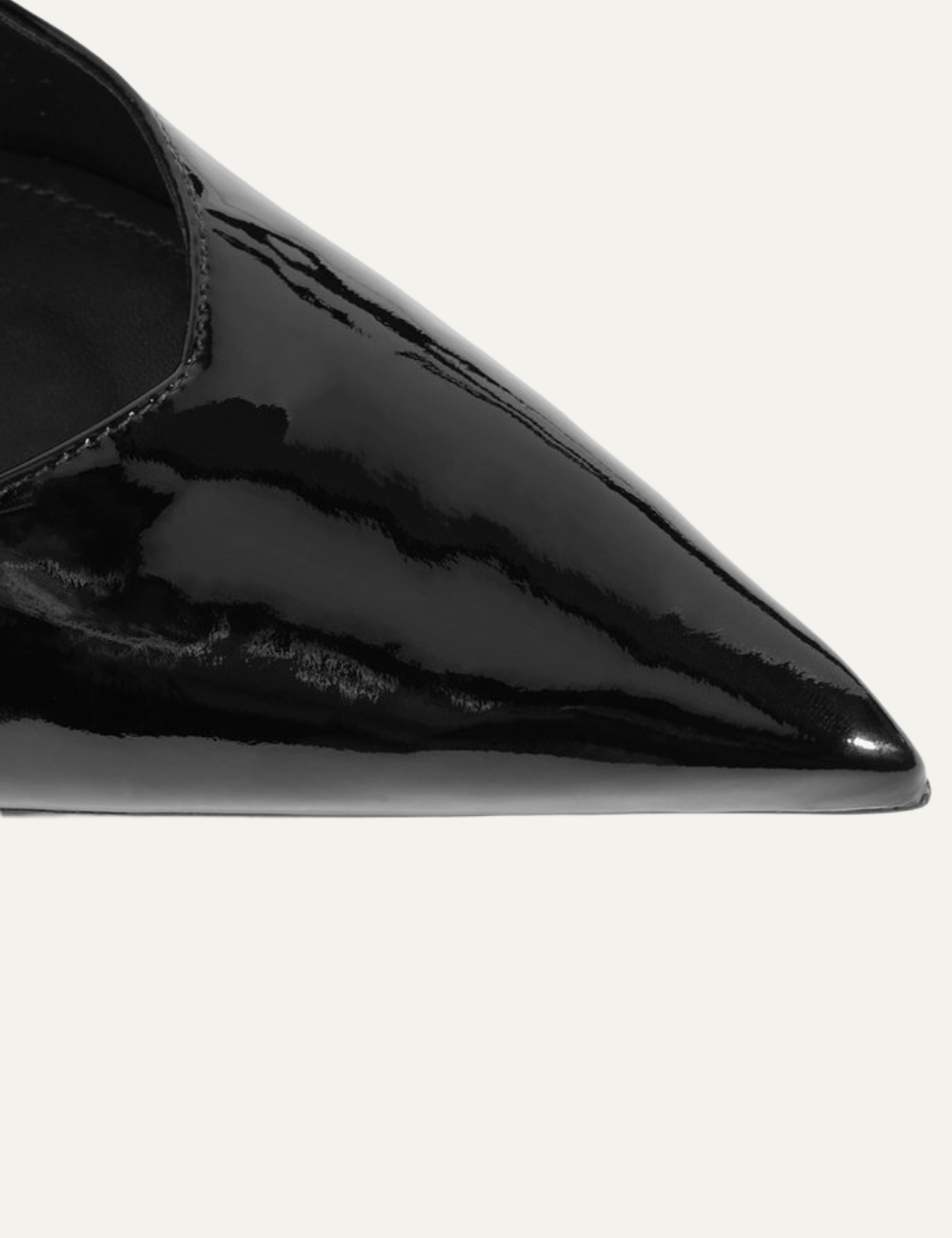 SCHUTZ BLACK LEATHER LEXI SLINGBACK PUMP