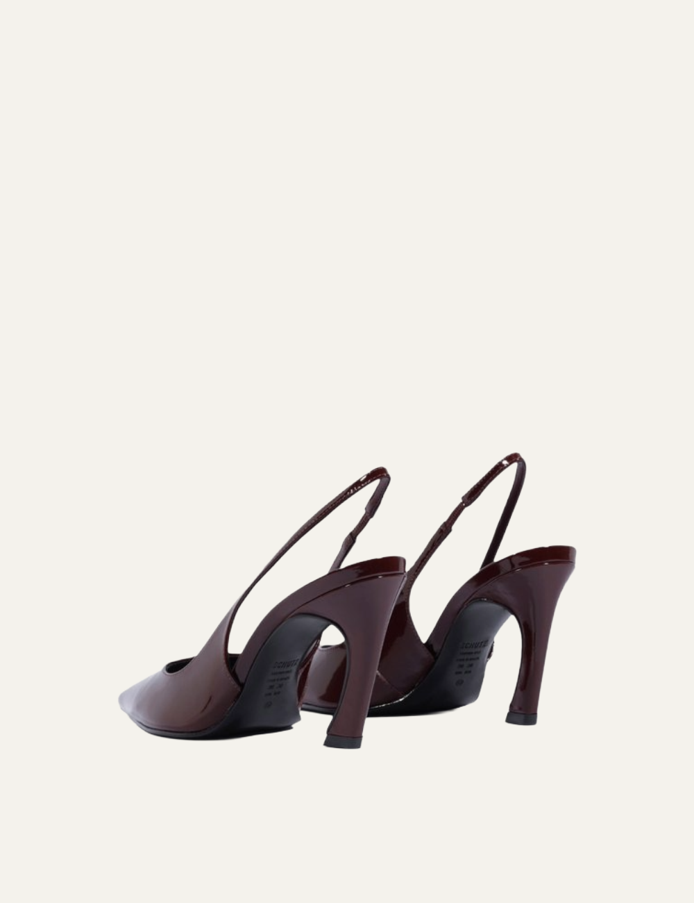 SCHUTZ RED LEATHER LEXI SLINGBACK PUMP