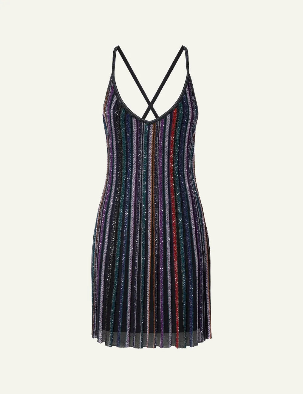 MISSONI MINI DRESS WITH INTERLACED STRAPS