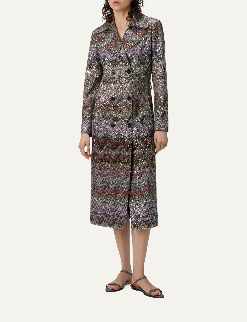 MISSONI DOUBLE BREASTED TRENCH COAT