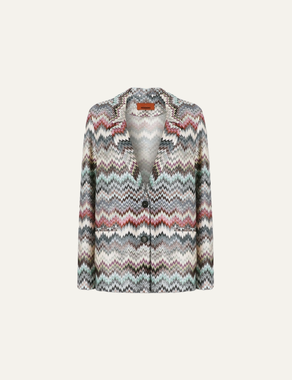 MISSONI Single-Breasted Blazer with Snake Pattern