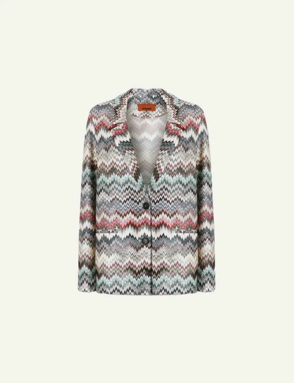 MISSONI Single-Breasted Blazer with Snake Pattern